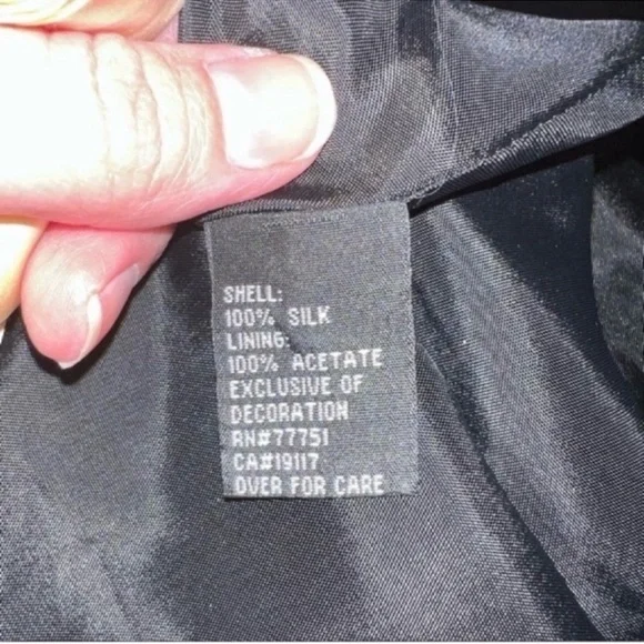 Vintage Betsey Johnson Silk Floral Embroidery Tea Party Dress - Picture 6 of 7